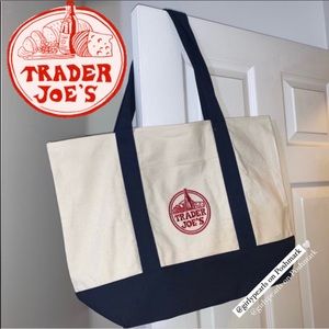 Trader Joe's Tote Bag Cotton Reusable NEW